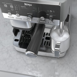 Ninja Luxe Café Mini ES352EU 2-in-1 Coffee Machine, 1650W, 9 bar, 250 g, 1.3 L, Barista Assist, 3 foam settings, 6 espresso options, stainless steel