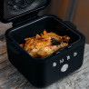 Friteuza cu aer cald Smeg Collezione AFC01WHMAU, 1450 W, 7,3 l, 40-200 °C, 7 programe, Mod dublu, Comandă tactila, Timer, LED, Alb