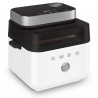 Фритюрник с горещ въздух Smeg Collezione AFC01WHMAU, 1450W, 7.3 л, 40-200°C, 7 програми, Двоен режим, Сензорно управление, Таймер, LED, Бял
