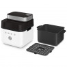 Фритюрник с горещ въздух Smeg Collezione AFC01WHMAU, 1450W, 7.3 л, 40-200°C, 7 програми, Двоен режим, Сензорно управление, Таймер, LED, Бял