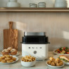 Smeg Collezione AFC01WHMAU Hot Air Fryer, 1450 W, 7.3 L, 40–200°C, 7 Programs, Dual Mode, Touch Controls, Timer, LED, White