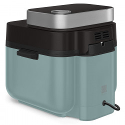 Friteuza cu aer cald Smeg Collezione AFC01EGMAU, 1450 W, 7,3 l, 40-200°C, 7 programe, Mod dublu, Comandă tactila, Timer, LED, Verde