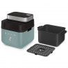 Φριτέζα θερμού αέρα Smeg Collezione AFC01EGMAU, 1450 W, 7,3 λίτρα, 40-200 °C, 7 προγράμματα, Διπλή λειτουργία, Έλεγχος μέσω οθόνης αφής, Χρονοδιακόπτης, LED, Πράσινο