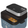 Smeg Collezione AFC01SBMAU Hot Air Fryer, 1450 W, 7.3 L, 40–200°C, 7 Programs, Dual Mode, Touch Controls, Timer, LED, Blue