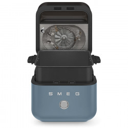 Smeg Collezione AFC01SBMAU Hot Air Fryer, 1450 W, 7.3 L, 40–200°C, 7 Programs, Dual Mode, Touch Controls, Timer, LED, Blue