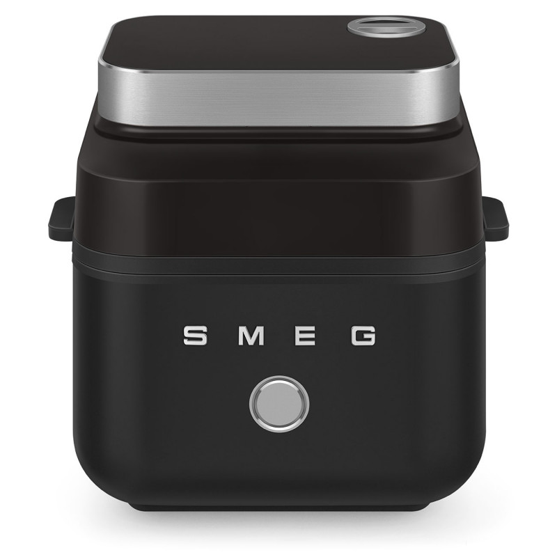 Friteuza cu aer cald Smeg Collezione AFC01BLMAU, 1450 W, 7,3 l, 40-200°C, 7 programe, Мod dublu, Цomandă tactilа, Timer, LED, negru