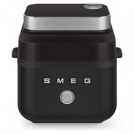 Friteuza cu aer cald Smeg Collezione AFC01BLMAU, 1450 W, 7,3 l, 40-200°C, 7 programe, Мod dublu, Цomandă tactilа, Timer, LED, negru