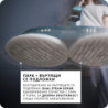Ατμοκαθαριστής Ariete Dual Steam Scrub 4178/00 με περιστρεφόμενη σφουγγαρίστρα, 1200 W, 0,4 λίτρα, Αξεσουάρ, Μπλε