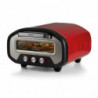 Ariete Da Gennaro 3901/00 elektromos pizzasütő, 2200 W, 430 °C, 3 üzemmód, kőlap, időzítő, piros