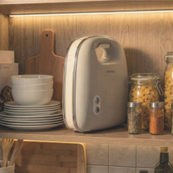 Τοστιέρα Ariete VINTAGE 1963/03, 750 W, Αντικολλητική επίστρωση, Φωτεινές ενδείξεις, Κάθετη αποθήκευση, Μπεζ