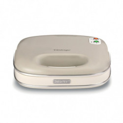 Ariete VINTAGE 1963/03 Sandwich Toaster, 750W, Nonstick Coating, Indicator Lights, Vertical Storage, Beige