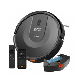 Ρομποτική σκούπα Ariete X-CLEAN 2719/00, 32 W, 3 σε 1, Στεγνός και υγρός καθαρισμός, Wi-Fi, φίλτρο HEPA, Μαύρο