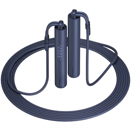 Смарт въже за скачане Xiaomi BHR6944GL, 3 м, Електронен брояч, Дисплей, Bluetooth, USB-C, Син