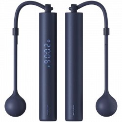 Смарт въже за скачане Xiaomi BHR6944GL, 3 м, Електронен брояч, Дисплей, Bluetooth, USB-C, Син