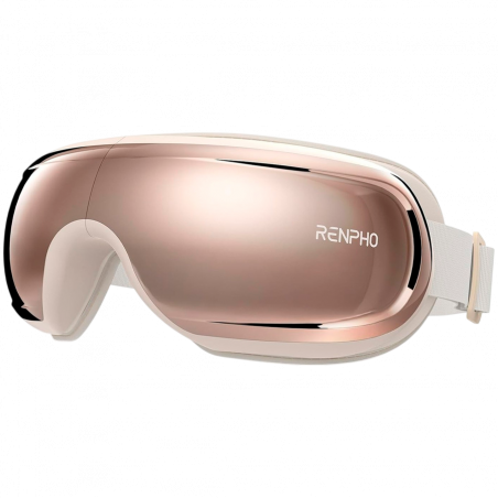Масажор за очи RENPHO EYERIS 3 ROSÉ PEU-R-G010V-RS, 3 режима, Нагряване, Гласово управление, Bluetooth, Розово злато