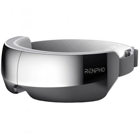 Συσκευή μασάζ για τα μάτια RENPHO PEU-R-G004-GY, 5 λειτουργίες, Θέρμανση, Πνευματική συμπίεση, Bluetooth, Γκρι