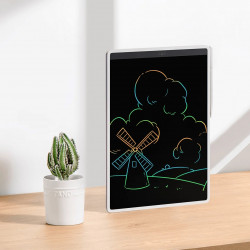 Tableta pentru scris si desenat Xiaomi BHR7278GL, 13,5″, Linii colorate, Creion magnetic, Ecran LCD, Alb