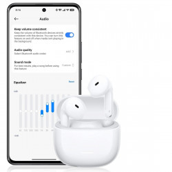 Casti wireless Xiaomi Redmi Buds 8 Active M2537E1, 7 ore, Bluetooth 5.4, IP54, Difuzor cu membrană din titan, Reducere a zgomotului cu AI, Incarcare rapida,Negru