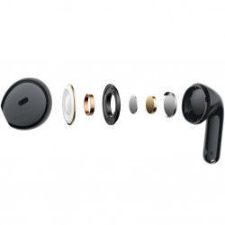 Casti wireless Xiaomi Redmi Buds 8 Active M2537E1, 7 ore, Bluetooth 5.4, IP54, Difuzor cu membrană din titan, Reducere a zgomotului cu AI, Incarcare rapida,Negru