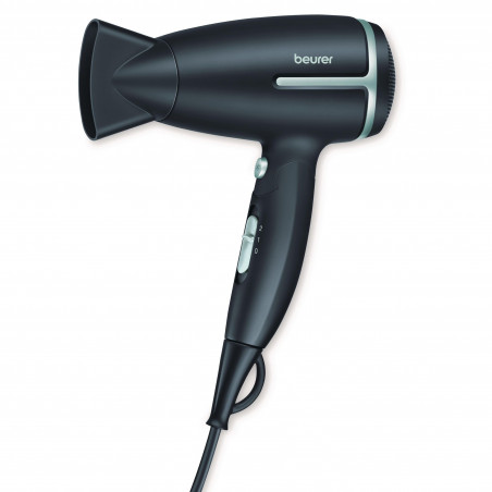 Uscator de par pliabil Beurer BF HC 25 LE, 1600 W, 2 viteze, 2 niveluri de caldura, Ionizare, Filtru detasabil, Gri inchis/Albastru