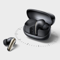Casti wireless Xiaomi Buds 5 Pro WiFi M2438E1, 10 ore, BT 5.4, ANC pana la 55 dB, Qualcomm XPAN, aptX Lossless, Hi-Res Audio, IP54, Negru
