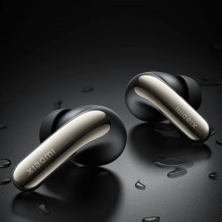 Casti wireless Xiaomi Buds 5 Pro WiFi M2438E1, 10 ore, BT 5.4, ANC pana la 55 dB, Qualcomm XPAN, aptX Lossless, Hi-Res Audio, IP54, Negru