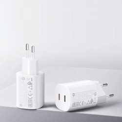 Incarcator Xiaomi Nano Turbo Charging Power Adapter (2 porturi) MDY-19-EG, PD 45 W, QC 3.0, Multiple protectii, Alb
