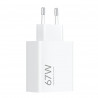 Зарядно устройство Xiaomi HyperCharge MDY-12-EH, PD 67W, QC 3.0, Множество защити, Бял