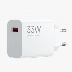 Зарядно устройство с кабел Xiaomi Charging Combo MDY-16-EF, PD 33W, QC 3.0, Type-A към Type-C кабел, Множество защити, Бял