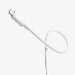 Кабел за зареждане Xiaomi K43220, 1 метър, 3 A, Type-A към Type-C, USB 2.0, Бял