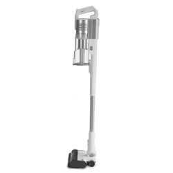 Κάθετη ηλεκτρική σκούπα Levoit VortexIQ LSV-V221-VEU, 210 W, 0,85 λ, 50 λεπτά, 3 επίπεδα ισχύος, Πράσινο φως στη βούρτσα NeoSight™, Φίλτρο HEPA 5 επιπέδων, Κεφαλή 180°, Λευκό/ασημί