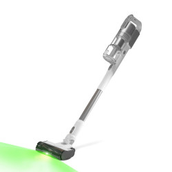 Levoit VortexIQ LSV-V221-VEU álló porszívó, 210 W, 0,85 l, 50 perc, 3 fokozat, zöld fény a NeoSight™ kefénél, 5 fokozatú HEPA szűrő, 180°-os fej, fehér/ezüst