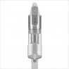Вертикална прахосмукачка Levoit VortexIQ LSV-V221-VEU, 210W, 0.85 л, 50 мин, 3 степени, Зелена светлина при четката NeoSight™, 5-степенна HEPA, 180° глава, Бял/сребрист