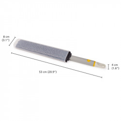 Четка за прах 3в1 Joseph Joseph CleanTech™ 6500013, 53х8х4 см, Фина и влакнеста повърхност, Отвор за окачване, Бежов