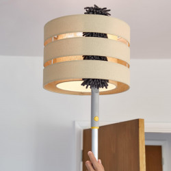 Четка за прах 3в1 Joseph Joseph CleanTech™ 6500013, 53х8х4 см, Фина и влакнеста повърхност, Отвор за окачване, Бежов