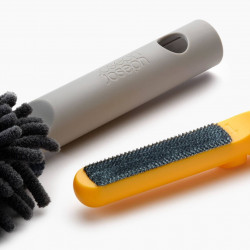 Четка за прах 3в1 Joseph Joseph CleanTech™ 6500013, 53х8х4 см, Фина и влакнеста повърхност, Отвор за окачване, Бежов