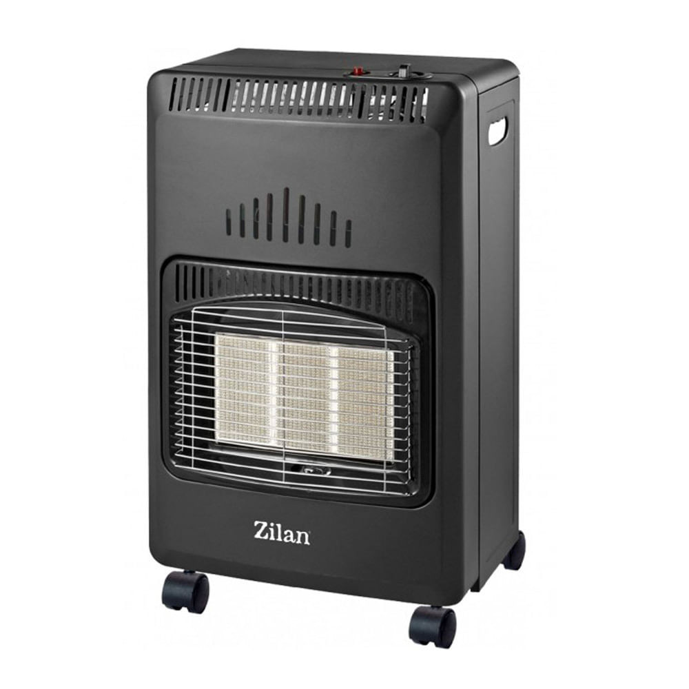 Soba pe gaz Zilan ZLN-8458, 4200W, 3 puteri, 3 plite ceramice, Rosu