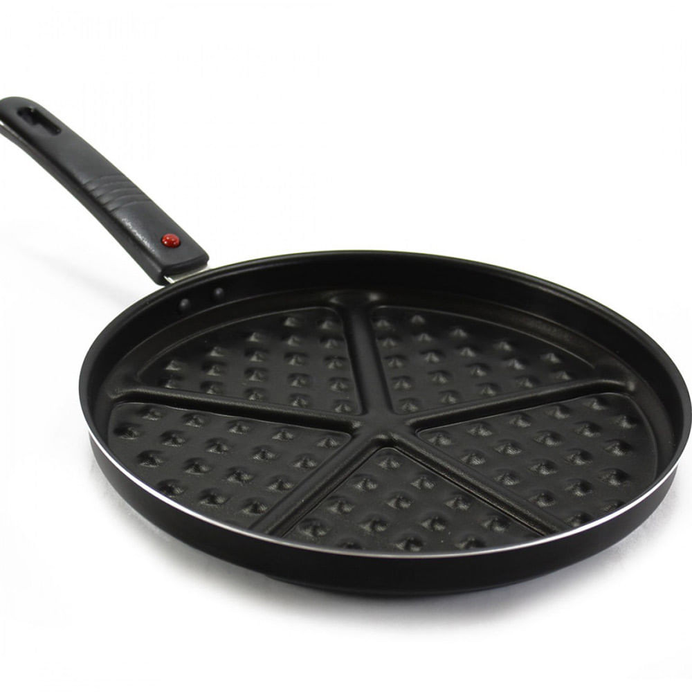 Tigaie pentru vafe Papilla Waffle, 26 cm, Forme pentru vafe, Mâner detașabil, Acoperire antiaderență