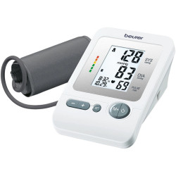 Beurer BM 26 Blood Pressure Monitor, Memory, Automatic Measurement, Arrhythmia Detection, White