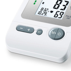 Beurer BM 26 Blood Pressure Monitor, Memory, Automatic Measurement, Arrhythmia Detection, White