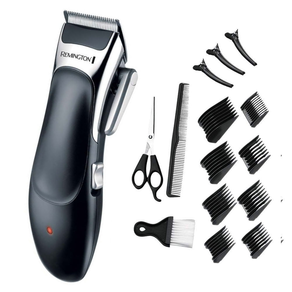 Машинка за подстригване Remington HC363C, Безжична, 3-25 мм, 14 аксесоара, Самонаточваща, Черен