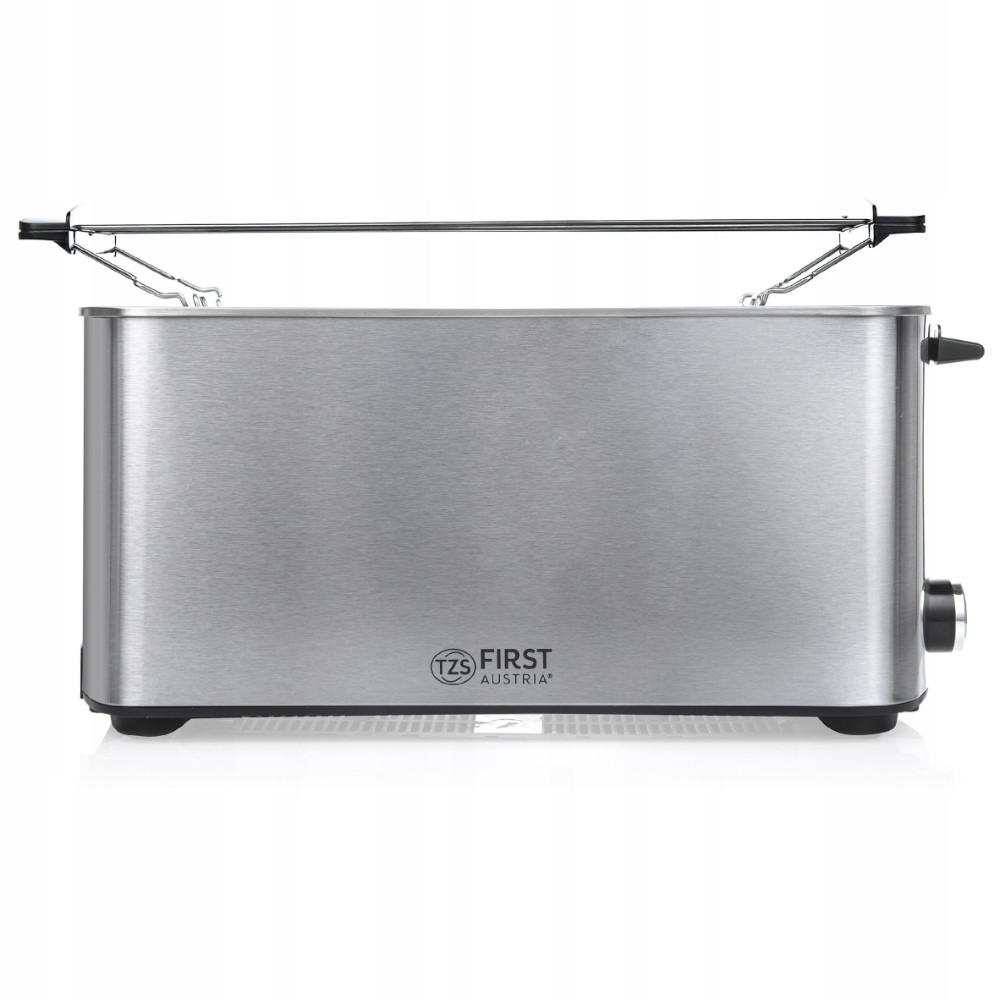 Prajitor de paine First Austria FA-5367-5, 1400 W, 7 trepte, 4 felii, Suport pentru incalzire, Inox