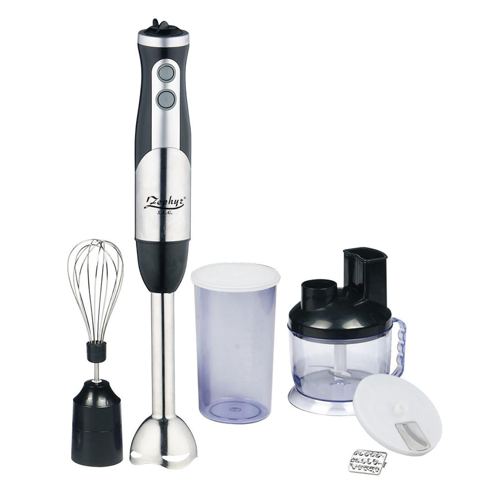 Blender multifunctional profesional 4in1 ZEPHYR ZP 1112 CSC, 600W, 2 trepte, Cana 600 ml, Cupa 500 m