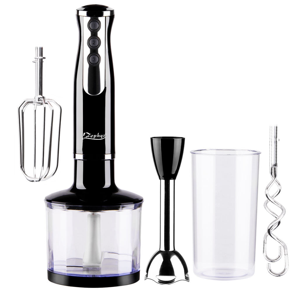 Blender, Chopper si mixer 3 in 1 ZEPHYR ZP 1112 U, 800W, 3 viteze