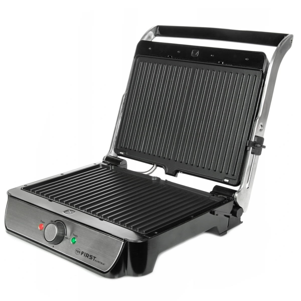 Grill sandwich maker First Austria FA-5344-2, 2000W, 34x22 cm, Acoperire antiaderenta, Termostat, In