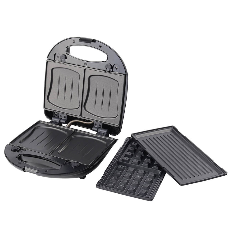 Set aparat pentru sandwich si vafe 3in1 First Austria FA-5342-3, 700W, 3 tipuri de placi, Gratar, In