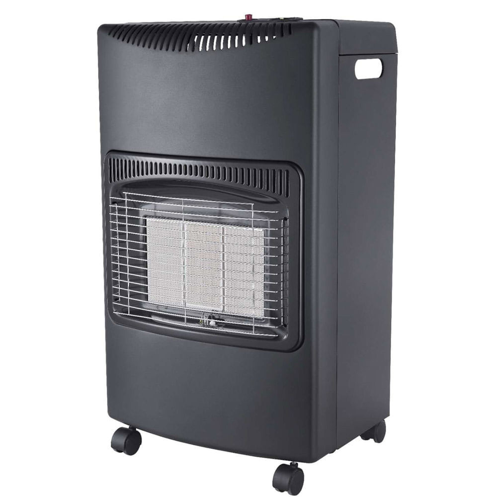 Soba pe gaz pentru incalzire Elite EGH-1401, 4200W, 3 nivele, rabatabila, Protectii, Negru