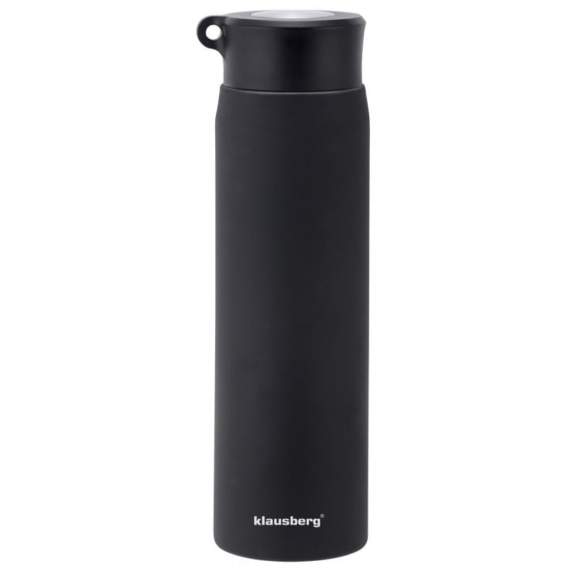 Termos Klausberg KB 7329, 500 ml, Pereti dubli, Otel inoxidabil, Negru