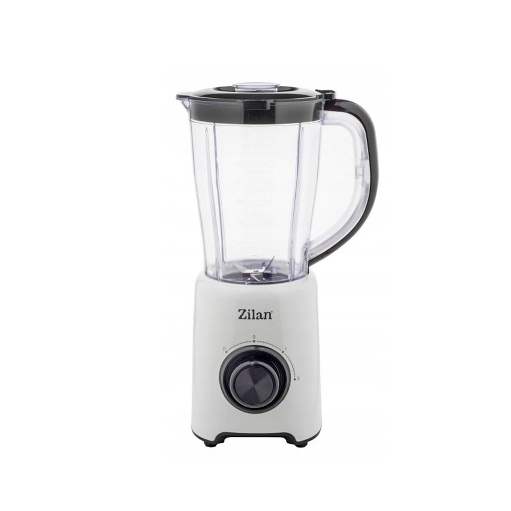 Blender Zilan ZLN-3703, 500W, 1,5 litri, 2 viteze + Pulse, alb