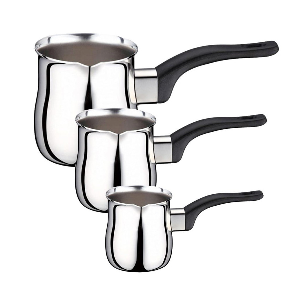 Set de ibricuri HausRoland GS-01155-3PC, 3 buc, 0,200/0,400/0,600 l, Otel inoxidabil